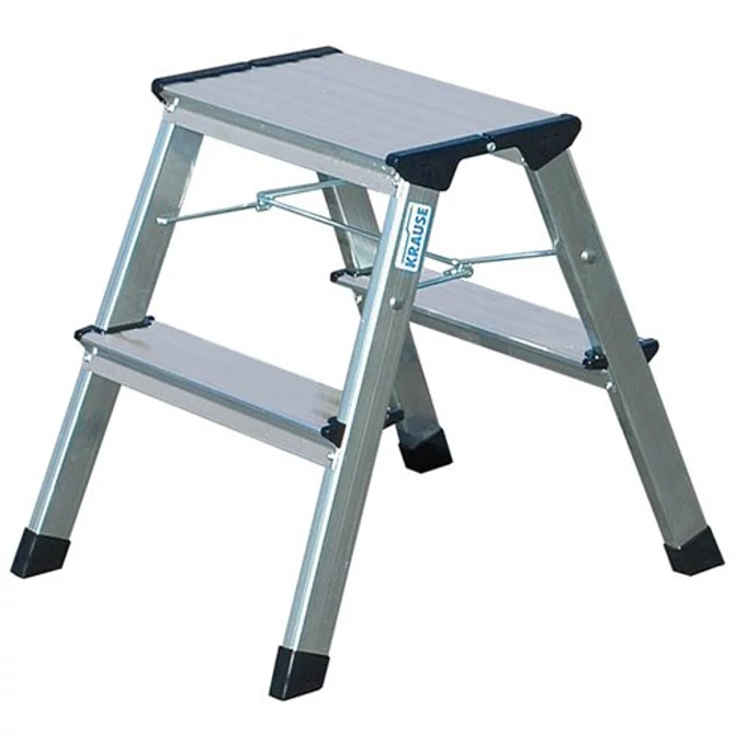 Fellépő, 2x2 lépcsőfok, alumínium, KRAUSE 