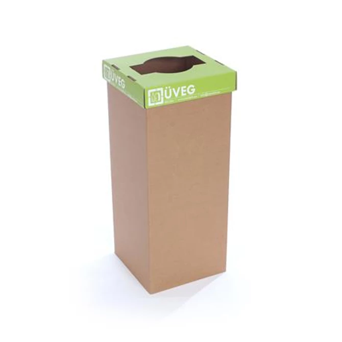 Szelektív hulladékgyűjtő, újrahasznosított, 60 l, RECOBIN 