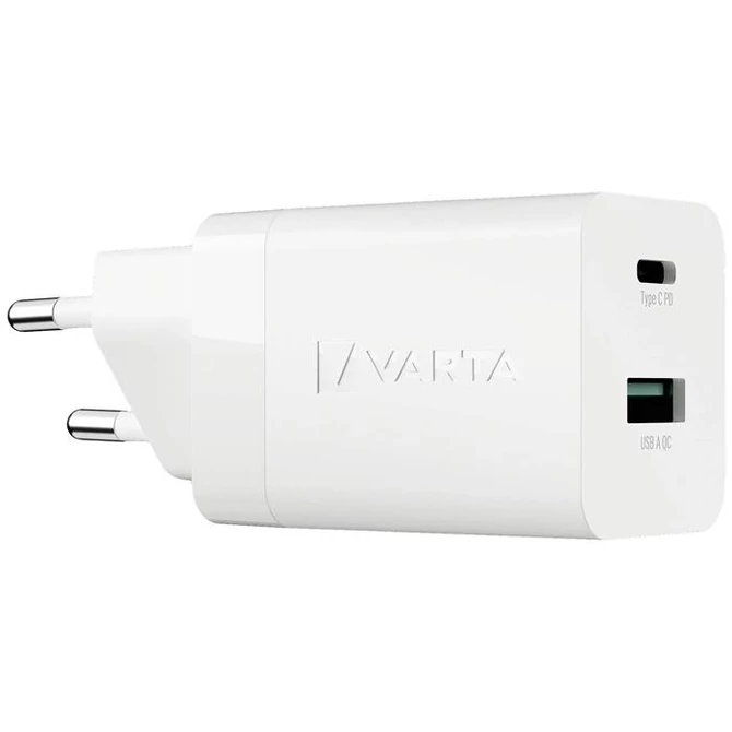 Hálózati töltő, 1xUSB, 1x USB-C kimenet, 38W, VARTA 