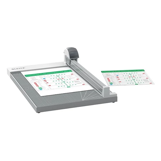 Vágógép, görgős, A4+, 15 lap, LEITZ 