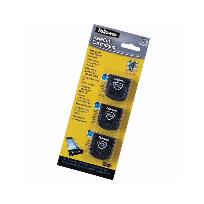 Vágókés görgős vágógépekhez, hullámos vágás, perforálás, hajtott vágás, FELLOWES, 3db/cs