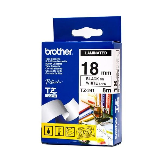 Feliratozógép szalag, 18 mm x 8 m, BROTHER, 