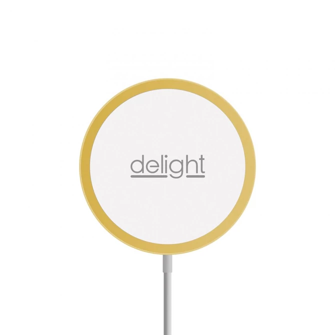Delight Mágneses vezeték nélküli töltőpad Type-C Gold