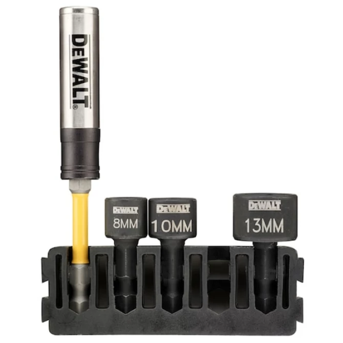 DEWALT Hegytartó, behúzófejes és torziós betétek, 5db