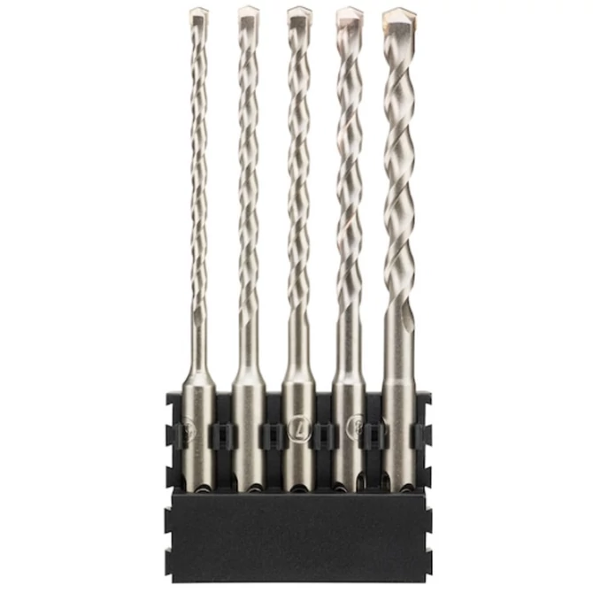 DEWALT Hegytartó, SDS-Plus fúrók, 5db, 5,5-10x160mm