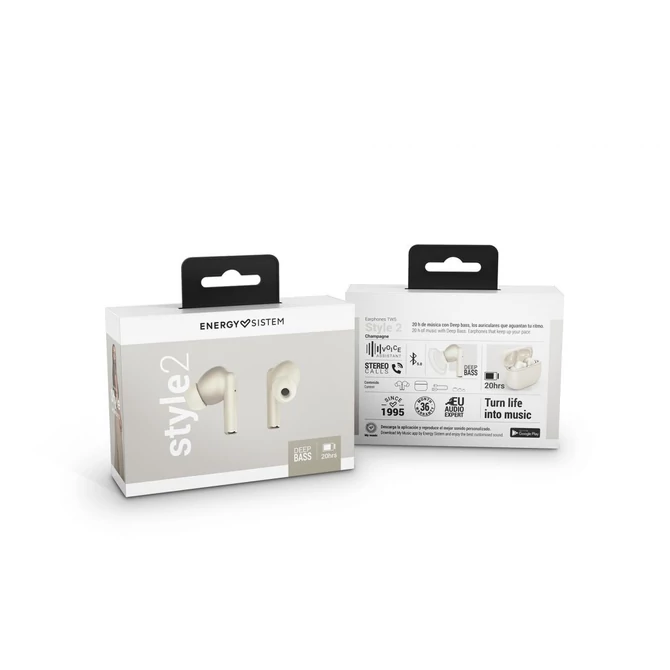 Energy Sistem EN 453160 Style 2 Champagne True Wireless fülhallgató