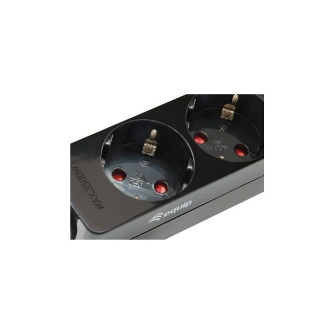 EQuip Hálózati Elosztó 3DIN 1,1m Black