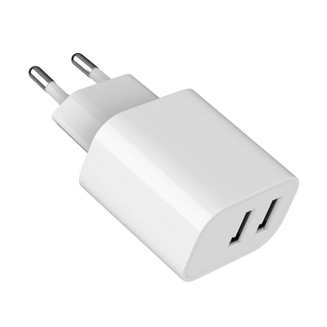 Gembird 2-Port Universal USB Charger White