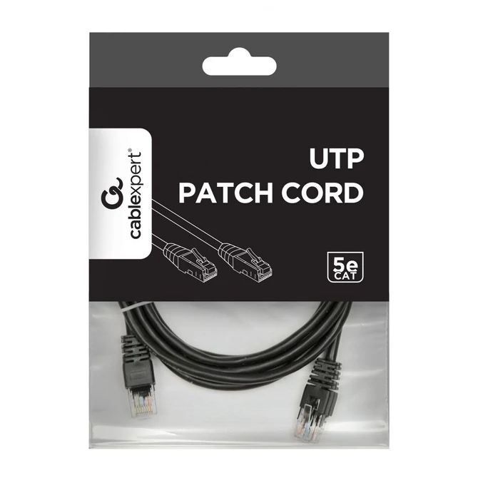 Gembird CAT5e U-UTP Patch Cable 1m Black