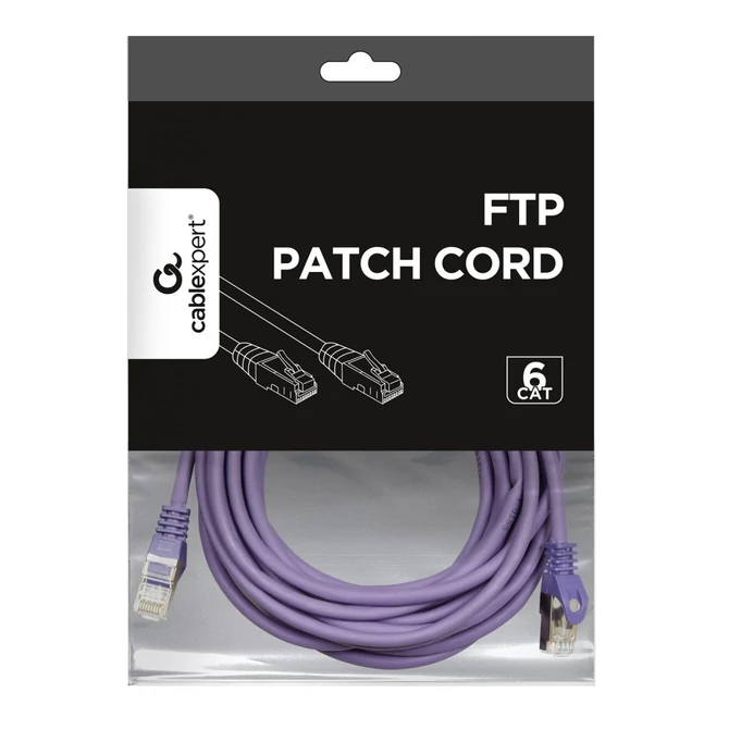 Gembird CAT6 F-UTP Patch Cable 5m Purple