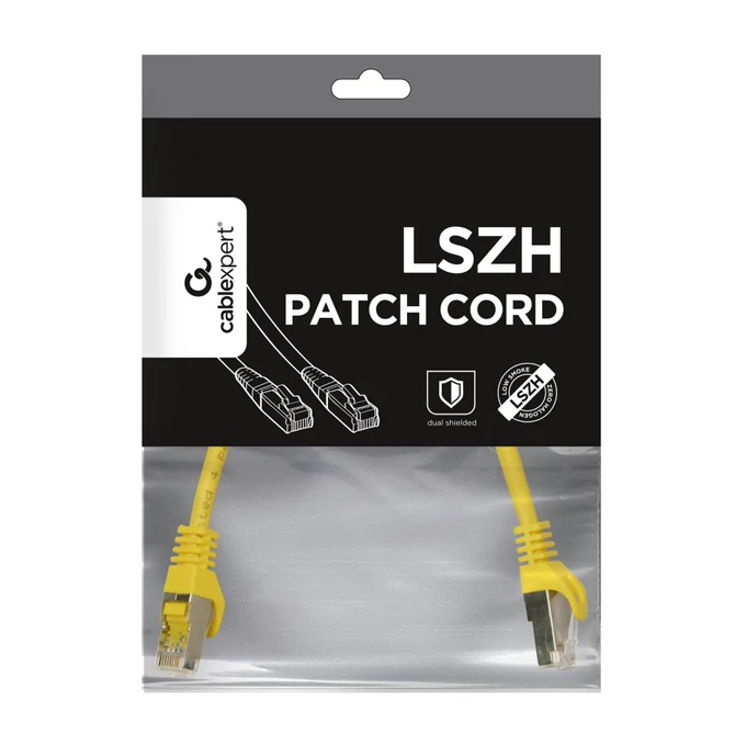 Gembird CAT6A S-FTP Patch Cable 0,25m Yellow