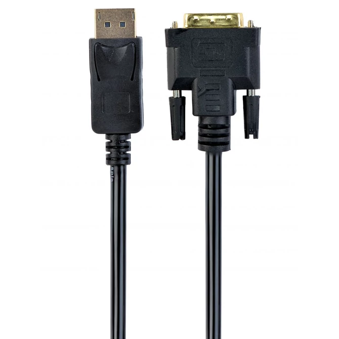 Gembird CC-DPM-DVIM-1M DisplayPort to DVI-D (Dual Link) (24+1) adapter cable 1m Black