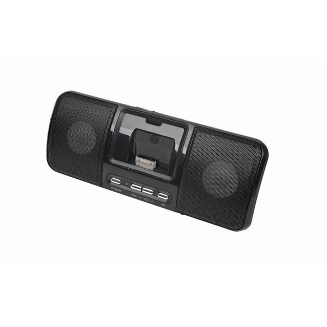 Gembird SPK321i Portable speakers with universal dock for iPhone and iPod Black