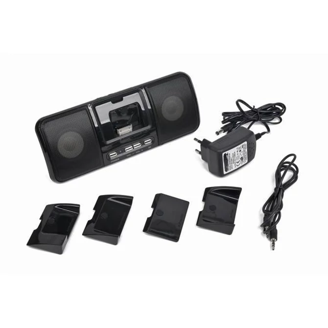 Gembird SPK321i Portable speakers with universal dock for iPhone and iPod Black