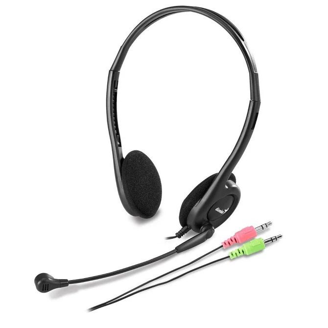 Genius HS-200C jack fekete headset