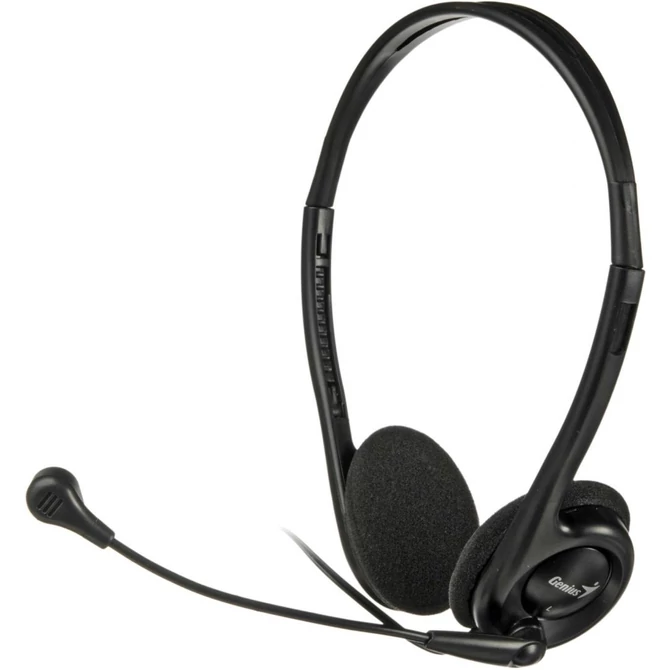 Genius HS-200C jack fekete headset