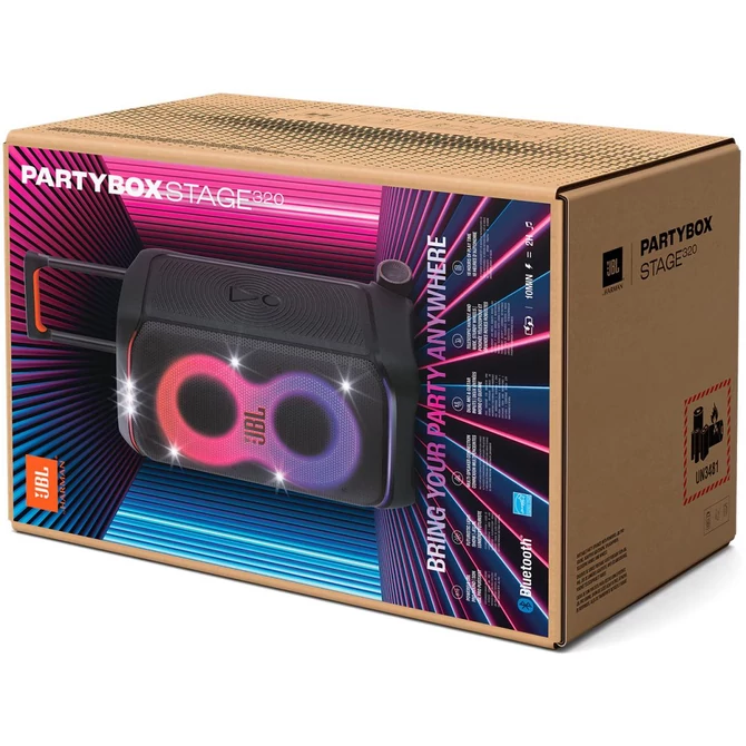 JBL Partybox Stage 320 fekete Bluetooth Partybox