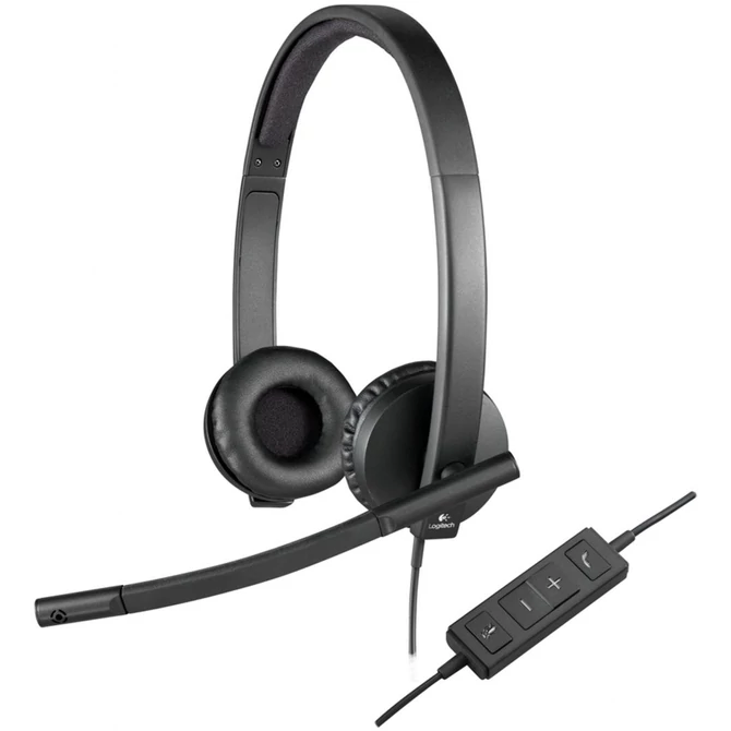 Logitech H570e USB fekete headset