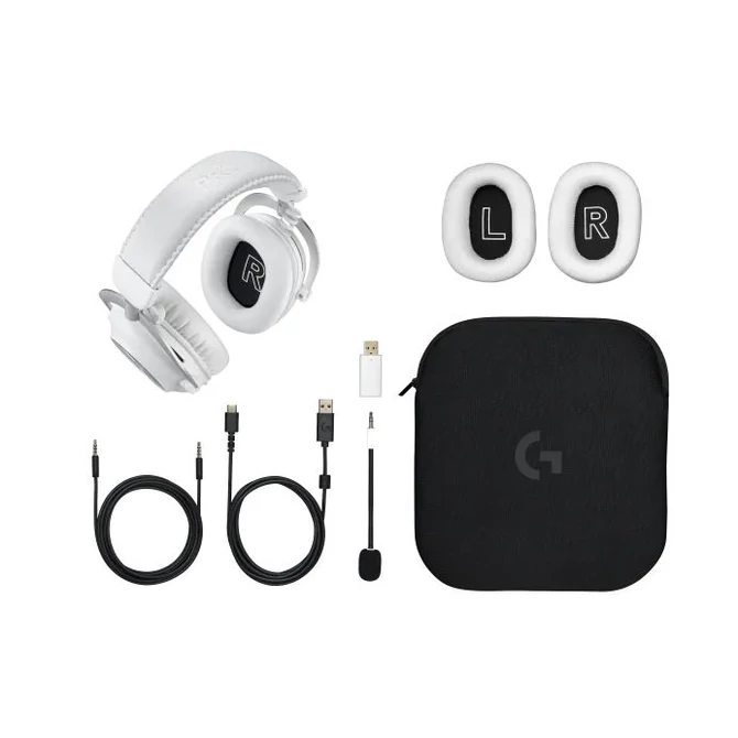 Logitech Pro X 2 Lightspeed Wireless Bluetooth Gaming Headset White