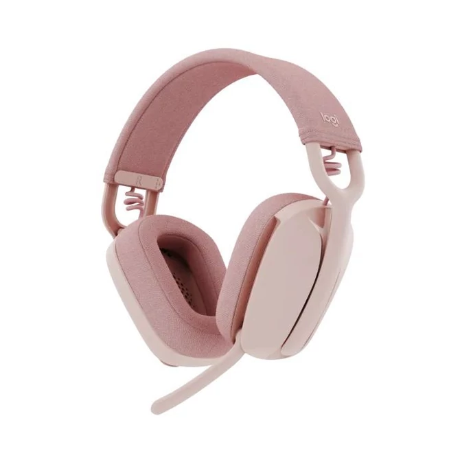 Logitech Zone Vibe 100 Bluetooth mikrofonos rózsaszín fejhallgató