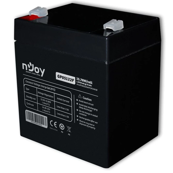 Njoy 12V/5Ah akkumulátor 1db/csomag