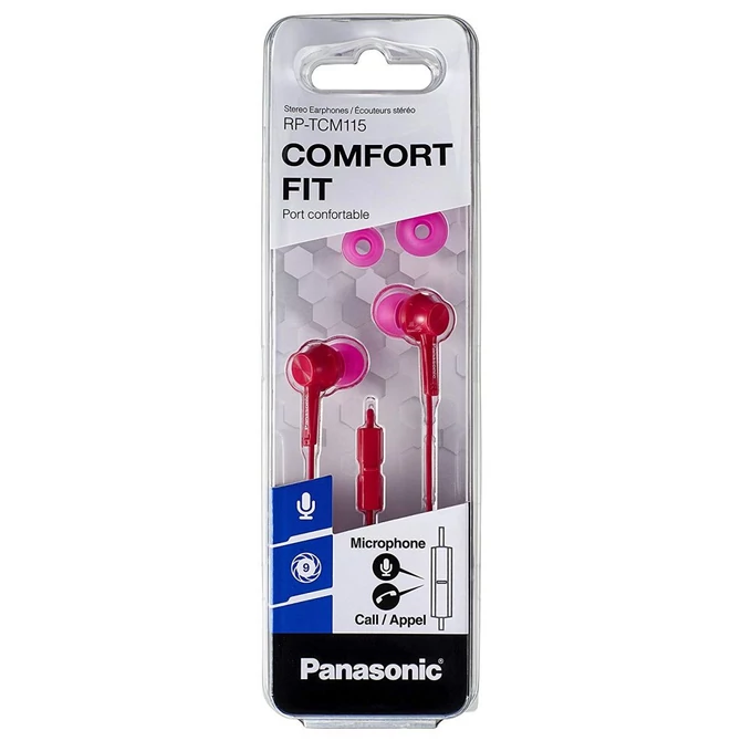 Panasonic RP-TCM115E-P rózsaszín fülhallgató