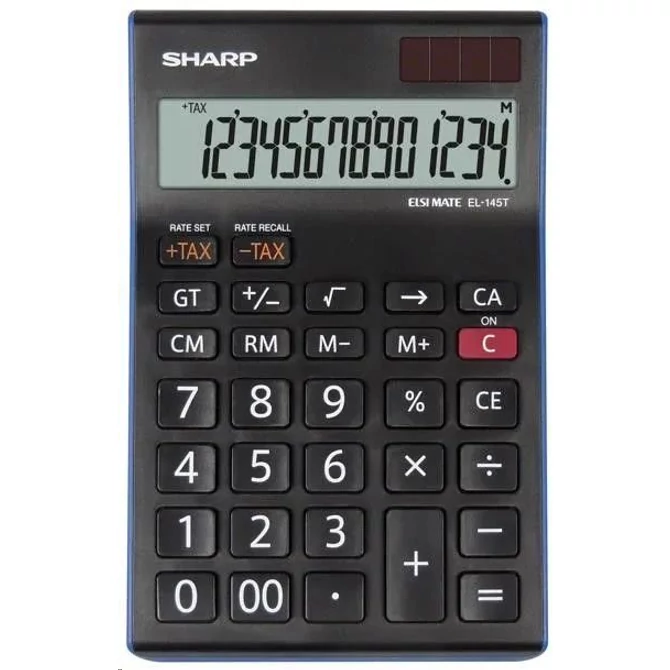 Számológép, asztali, 14 számjegy, SHARP 