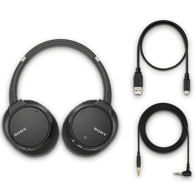 Sony WHCH710NB Bluetooth aktív zajszűrős fekete fejhallgató