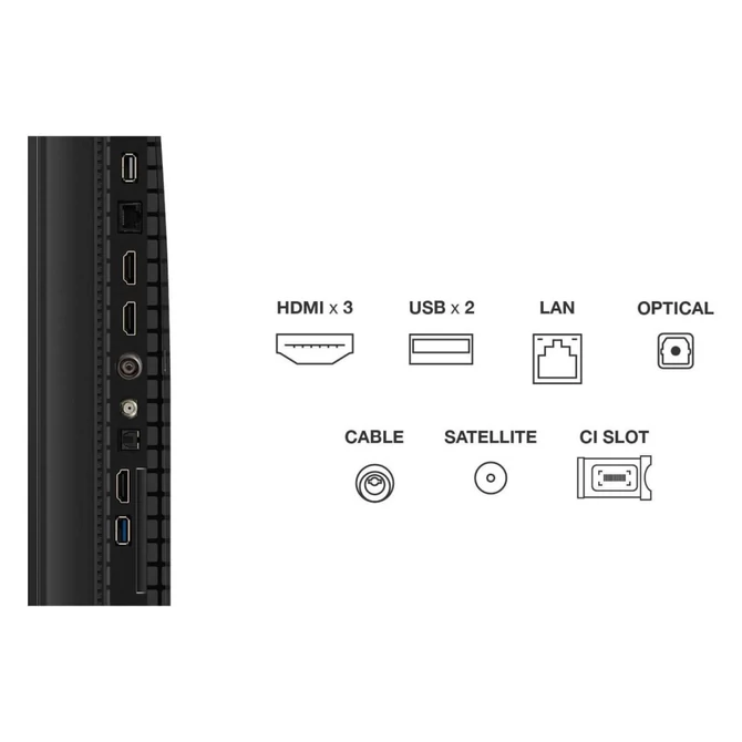 TCL 55P7K LED Televízió 139cm 4K QLED HDR Google TV