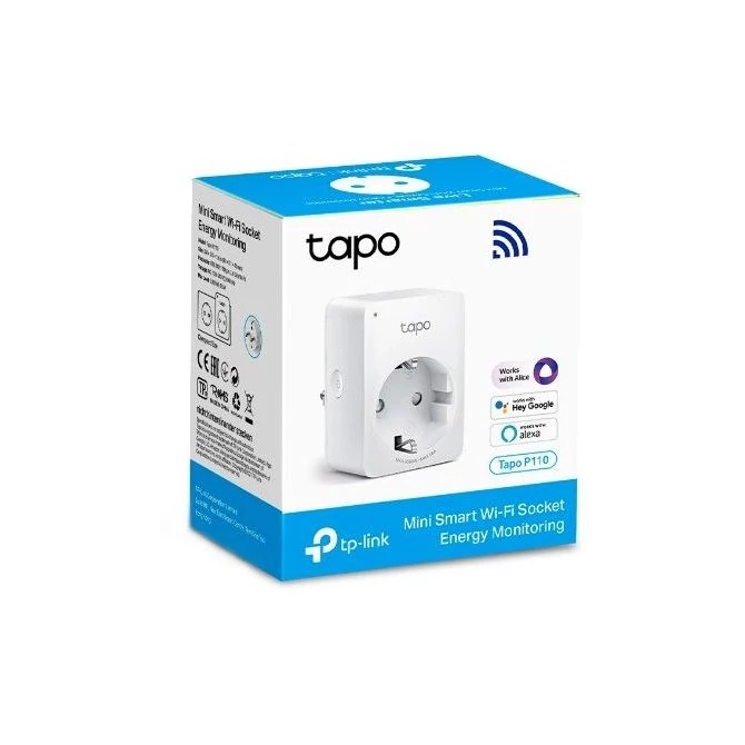 TP-Link Tapo P110 Távolról vezérelhető 2,4GHz Wi-Fi-s Smart Plug Dugalj (1db-os)
