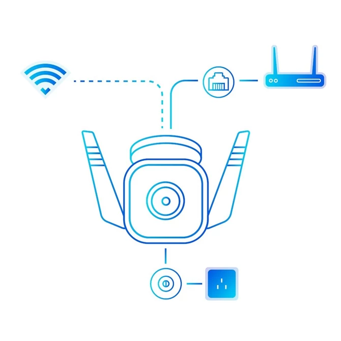 TP-Link TC65 Kültéri 3MP Wi-Fi kamera