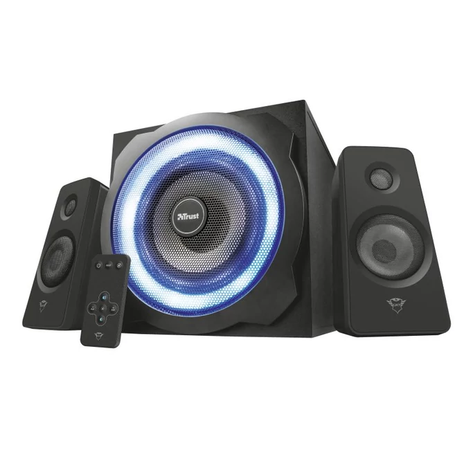 Trust GXT 629 Tytan 2.1 Speaker RGB jack 120W fa gamer hangszóró