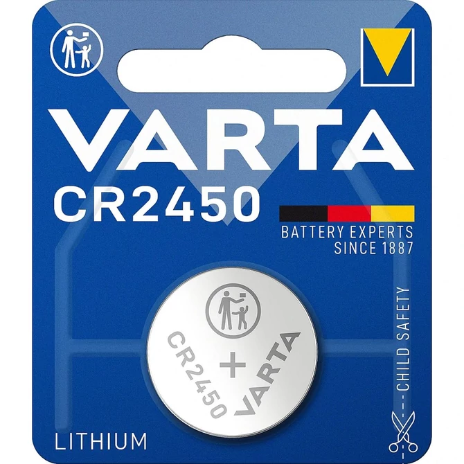 Gombelem, CR2450, 1 db, VARTA 
