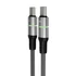 Töltőkábel, USB-C - USB-C, 60W, 2 m, AVAX 