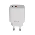 Hálózati töltő, USB-A + USB-C, 12W, AVAX 