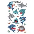 Matrica tetoválás 1ív/csomag Avery cápák