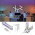 Emos GoSmart Lines fehér, 9 részből álló, 34 W, RGBIC dimmelhető, WiFi LED lámpa