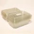 Ételtároló doboz, egybefedeles, újrahasznosított műanyag, szögletes, 750 ml, 100 db, 
