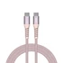 USB kábel, USB-C - USB-C, 1,2 m, 60W, mágneses, VERBATIM, rózsaszín