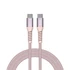 USB kábel, USB-C - USB-C, 1,2 m, 100W, mágneses, VERBATIM, rózsaszín
