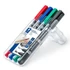 Alkoholos marker készlet, F/M, 0,6/1,5 mm, kúpos, kétvégű, STAEDTLER 