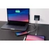 Hálózati töltő, 2xUSB-C PD (65W), USB-A QC 3.0, EU/UK/US, GaN, VERBATIM