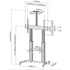 Equip TV/Monitor állvány - 650605 (60