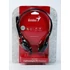 Genius HS-200C jack fekete headset