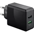 Goobay Dual USB Wall Quick Charge Black