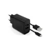 FIXED Set mains charger with 2xUSB output and USB/Lightning cable, 1m, MFI certification, 15W Smart Rapid Charge Fekete